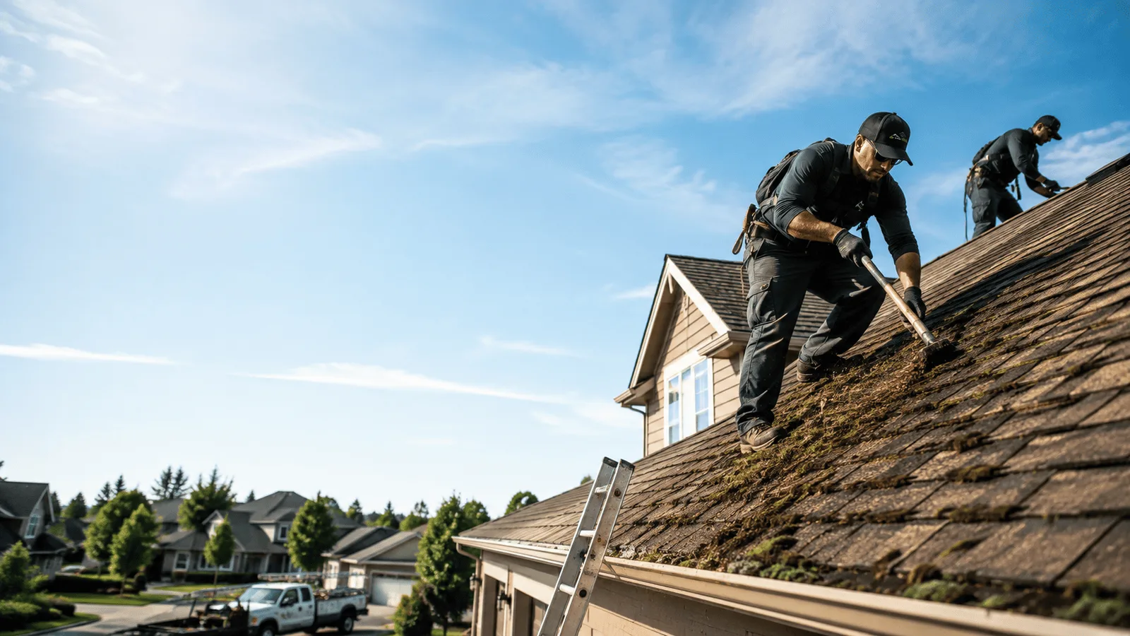 Roof Moss Removal in Clive, IA near me